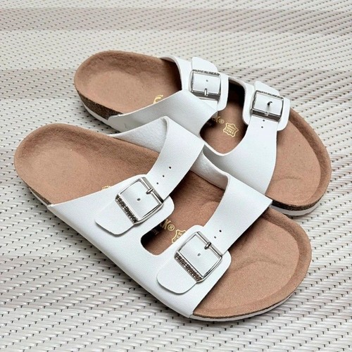 Birkenstock white sandals